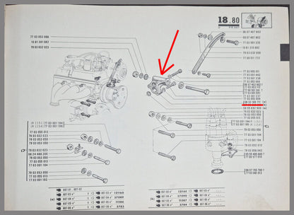 Support d'alternateur – Renault 16 TS – OEM 0833189711 – Occasion