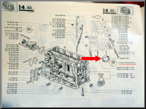 Joint spi vilebrequin (80x100x13 mm) – Renault 12 – Renault 15 - Renault 5 - OEM 7703087080