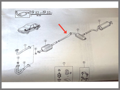 Middendemper - Renault 21 - OEM 7700797168
