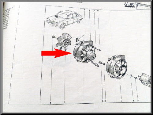 Ventilateur de chauffage – Renault 16 – OEM 7700586206 – Occasion