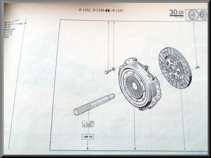Clutch Kit – Renault 16 TL-TS-TX >1974 – OEM 7700502795 / 7700586960 / 7701348537