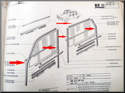 Caoutchouc de lécheur de vitre – Renault 16 – OEM 0760704800