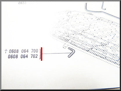 Verrouillage de banquette arrière – Renault 16 – OEM 0608064700