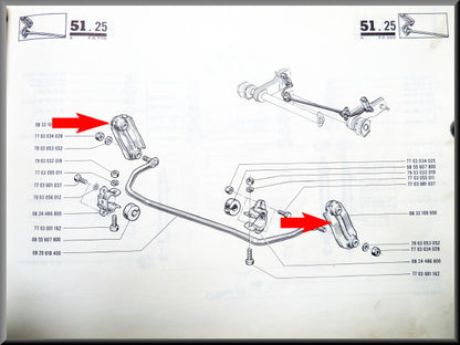 Silent bloc liaison stabilisateur arrière – Renault 16 – OEM 0833109900