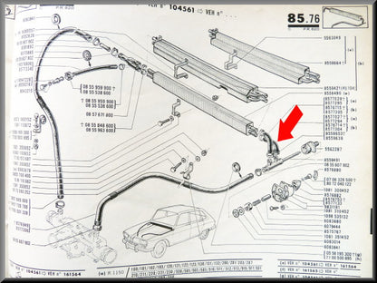 Durite de chauffage – Renault 16 – OEM 0857730400
