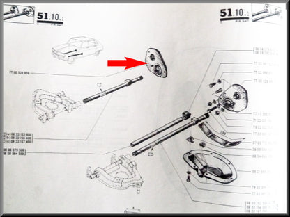 Jambe de force suspension avant droite – Renault 16 – OEM 7700528656