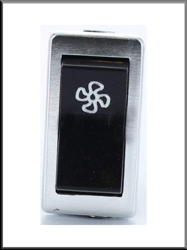 Heater fan switch with chrome trim – Renault 16