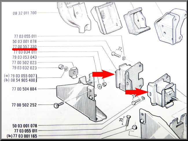 Silentbloc de boîte de vitesses (5 rapports) – Renault 16 – Renault 5 - Renault Alpine - OEM 7700557330