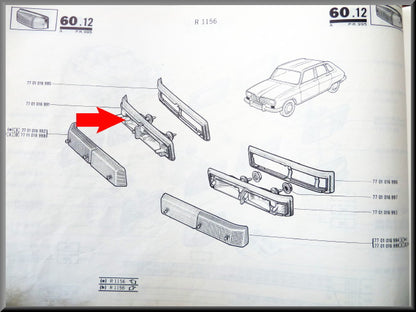 Clignotant avant droit avec joint – Renault 16 TX – Renault 5 Turbo - OEM 7701016991