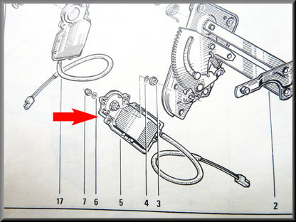 Moteur d'essuie-glace - Peugeot 504 – Renault 16 TX – OEM 7701018504
