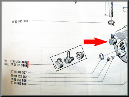 Valve assistance freinage – Renault 16 – Renault 12 - OEM 7701200348