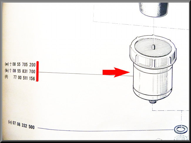 Réservoir de liquide de frein – Renault 16 L, TS (1150 - 1151) – Renault 12 - OEM 0855705200