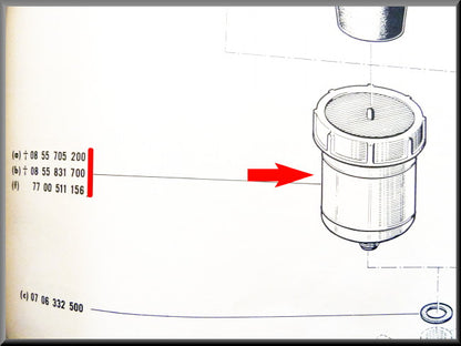 Réservoir de liquide de frein – Renault 16 L, TS (1150 - 1151) – Renault 12 - OEM 0855705200