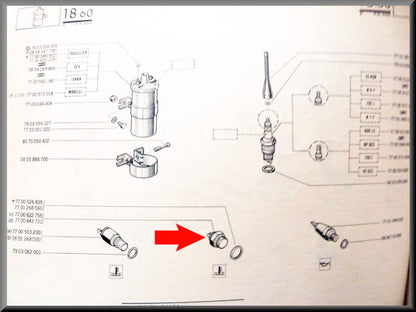Sonde de température – Renault 16 TX, TS – OEM 7700643731