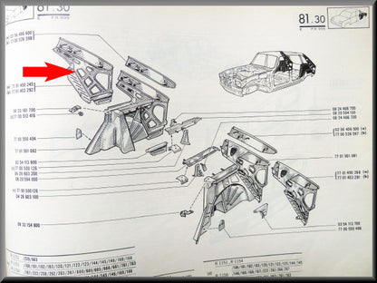 Binnenscherm rechts achter – Renault 16 – OEM 7701453292