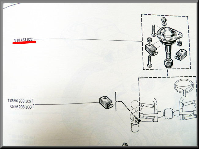 Rotule inférieure – Renault 16 – OEM 7701453022