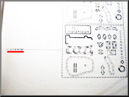 Engine gasket set – Renault 16 TX – Renault 15 - Renault 17 - Alpine 110, 310 - OEM 7701457062