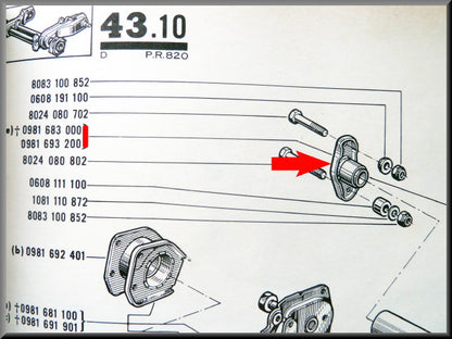 Repair kit inner silent-block rear axle.