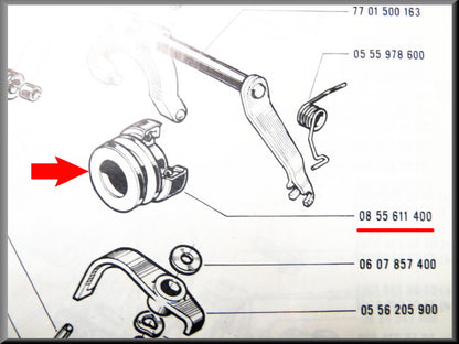 Butée d'embrayage – Renault 16 L, TL, TS < 1972 – OEM 0855611400