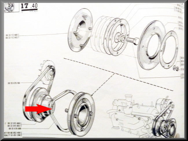 Courroie trapézoïdale large – Renault 16 – OEM 7701348229 / 0855676000