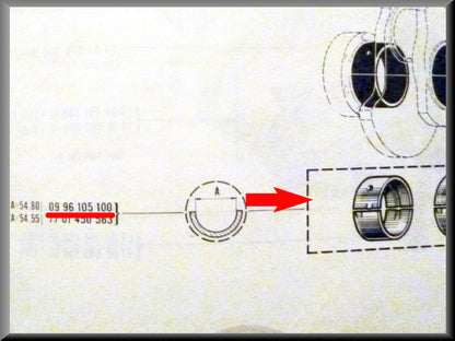 Main bearings 54.8 mm STD – Renault 16 – Lotus Europa - Renault 17 - Renault various – OEM 7701348417