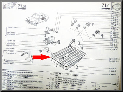Réservoir d'essence – Renault 16 tous types (sauf 1150 et 1151 jusqu'à 1970) – OEM 7701542074 – Occasion