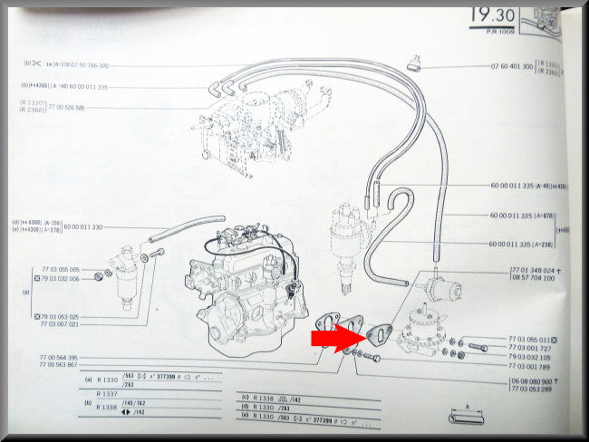 Joint de pompe à essence – Renault 12 – Renault 4 - Renault 5 - Renault 16 - OEM 0857704100