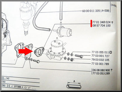 Joint de pompe à essence – Renault 12 – Renault 4 - Renault 5 - Renault 16 - OEM 0857704100