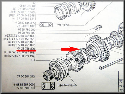 Synchronization ring 3rd and 4th gear