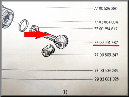 Œillet de direction – Renault 12 – Renault 16 – Renault 17 – OEM 7700504987