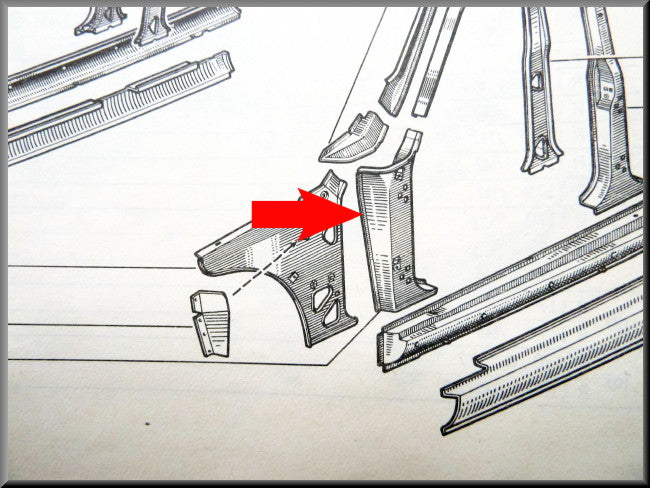 A stijl links  – Renault 12 – OEM 7700506199