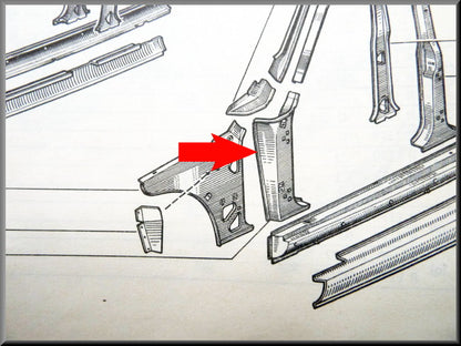 A stijl links  – Renault 12 – OEM 7700506199