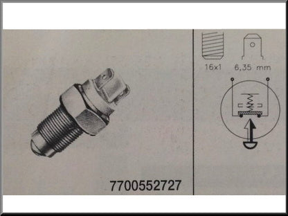 Achteruit rij schakelaar