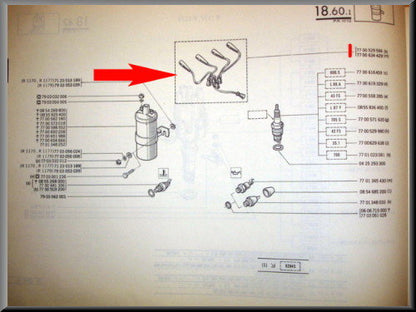 Faisceau d'allumage – Renault 12 – Renault 15 - Renault 5 - OEM 7700529566