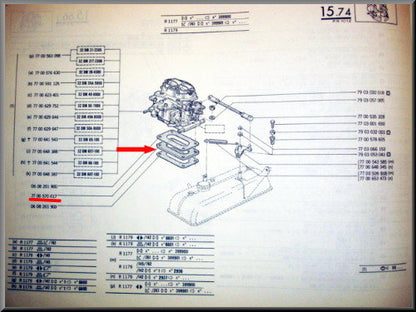 Carburetor foot insulation plate 2.5 mm
