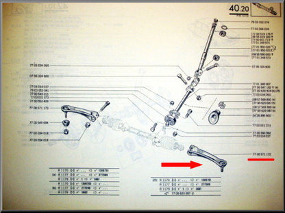 Biellette de direction gauche – Renault 12 – Renault 15 – Renault 17 - OEM 7700571172