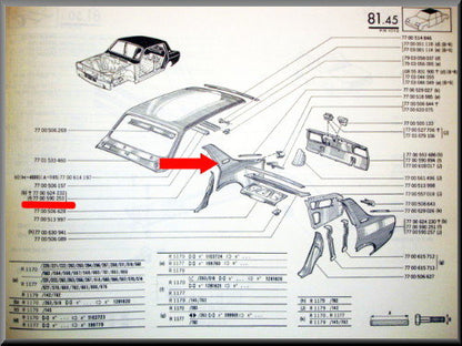 Ailes arrière droite – Renault 12 – OEM 7700590253
