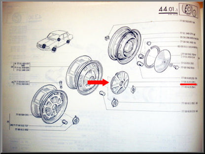 Wieldop  – Renault 12 – OEM 7700619339