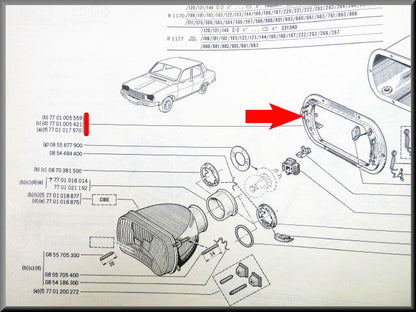 Headlamp mounting edge (manual)