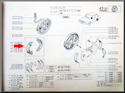 Brake shoes Bendix
