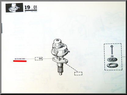 Pompe à essence – Renault 12 Gordini – Renault 16 – Renault divers – OEM 0855952800