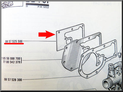 Joint de pompe à eau – Renault 12 Gordini – Renault 16 – Renault 17 – OEM 0857525500