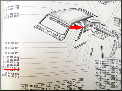 Achterscherm rechts – Renault 12 – OEM 7700554833A