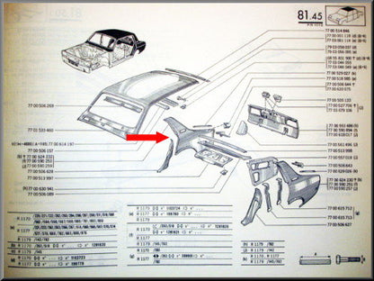 Achterscherm rechts – Renault 12 – OEM 7700554833A