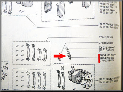 Nippe de purge – Renault 12 – Renault 16 - Renault 20 - OEM 7701348674, 0854286800, 0854119700