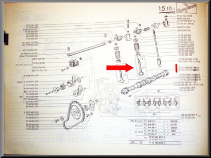 Soupape d'admission – Renault 12 – Renault 5 – Estafette – OEM 7701458180