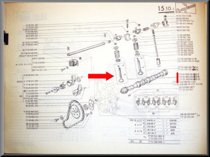 Soupape d'échappement – Renault 12 – Renault 5 - Renault 10 - OEM 7701458190