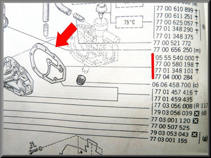 Joint de couvercle de pompe à eau – Renault 12 – Renault 15 - OEM 7704000284