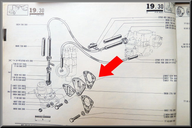 Joint de pompe à essence – Renault 16 L, TL – OEM 0857524900 / 7700564395