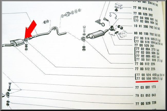 Middendemper – Renault 12 – Renault 15 - OEM 7700556985